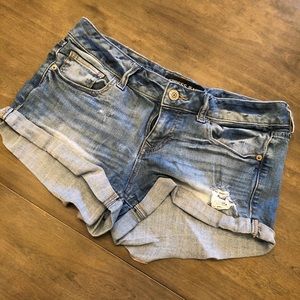 Express denim shorts
